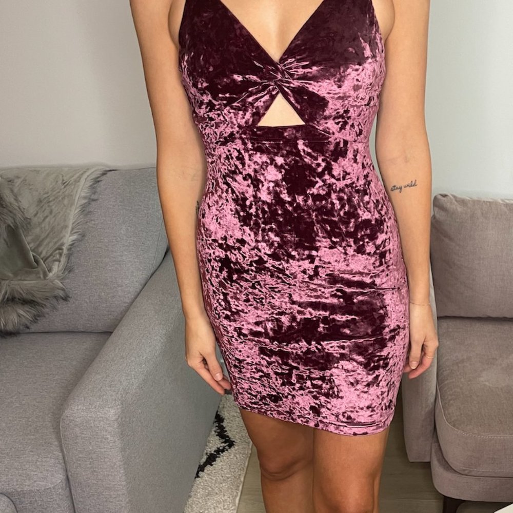 Free People Bodycon Berry Dress